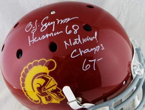 OJ Simpson autografou USC f/ s Authentic Schutt Capace