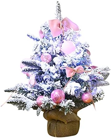 Estátuas da lagop Mini árvore de Natal árvore artificial da árvore de Natal Mini árvore de Natal com ornamentos bolas de