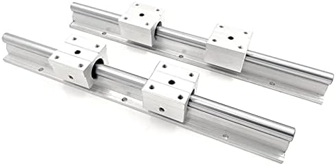 Guias lineares Rail linear SBR12 300-1000mm 2pcs Guia linear SBR12+ 4PCSSSBR12UU Blocos