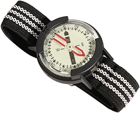 GGRBH Camping Compass Watch Compass à prova d'água Bússola luminosa discagem ajustável Relógio de mergulho subaquático