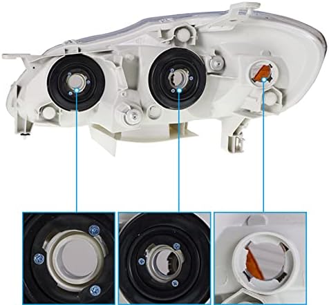 Montagem do farol Antuko Habitação branca Ambar Substituição esquerda e direita para 2003-2008 Corolla Clear 8115002360 8111002370