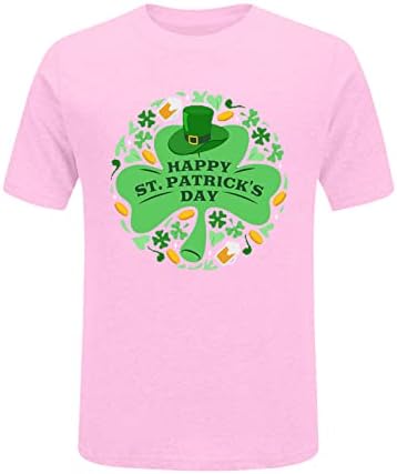Camiseta engraçada do dia de St Patrick para mulheres Shamrock Irish Crewneck Summer Casual camiseta Blusa gráfica de manga curta