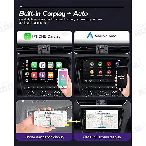 Rádio estéreo de carro de 9'Android BestyCar para Mazda MPV LY MAZDA 8 2006-2018 Octa Core Android 10.0 Cabeça do toque Cabeça Suporte GPS Navegação CarPlay Android Auto Bluetooth SWC USB AHD Backup Camera-4+64