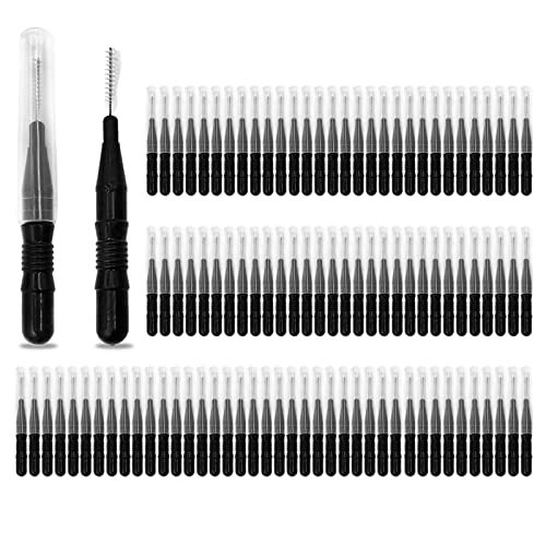 Brush de 100 PCs Micro sobrancelha com tampa de testa laminação de laminação