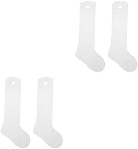 VICASKY 4 PCS sublimação meias em branco Definir metal gabaritos de metal sublimação meias em branco para times de transferência de pressão de transferência de corante