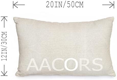 AACORS Spring Pillow Capa 12x20 Cat Flower Life Is Purrfect Decorative Farmhouse Cushion Caso para decoração de sofá de sofá em casa