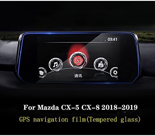 Lyqfff para mazda cx 5 cx 8 2017 2018 2019, carro de navegação por gps de carro com tensão de vidro temperado de vidro temperado Anti Scratch Film Acessórios