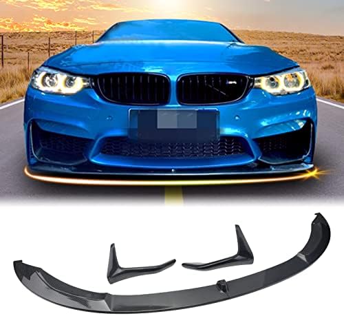 Aparência de fibra de carbono de fibra de carbono para fibra de carbono do pára-quedora frontal ZZDSNJ para 14-20 BMW M3 F80 M4 F82 F83 MP Style