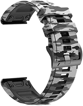 Sawidee para Garmin Fenix ​​7 7x 6 6x Pro 5x 5 mais 3 h Mk2 EasyFit Smart Watch Relógio Correa 26 22mm Silicone Redunda Relógio Relógio