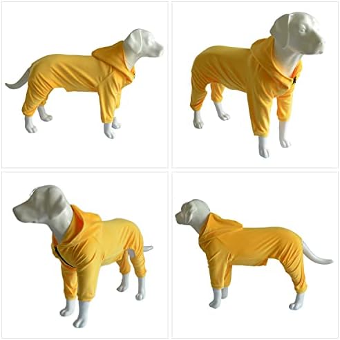 Pijama de cães PJs PJs para todas as estações, capuz de veludo com moleto