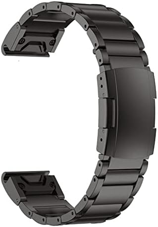 Buday 22 26mm Ligante da pulseira de faixa Compatível para Garmin Fenix ​​5 5x mais 6 6 Pro 945 RELUMENTO RÁPIDO