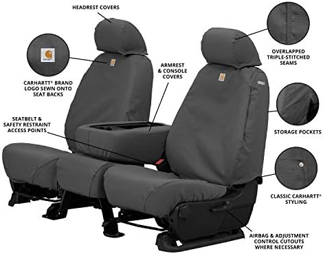 Covercraft Carhartt Seatsaver Front Row Tampa de assento personalizada para seleção Ford F -150 Modelos - Teas de pato