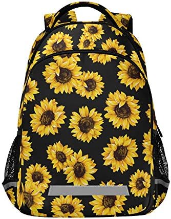 Alaza Girassol Floral Flor Print Backpack Backpack Burse para homens homens Menina Personaliza Laptop Notebook Saco de