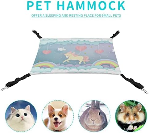 Hammock Cat White Cloud Unicorn Bed Chapeled Janela de gaiola Polícia de pendurar espaço para animais de estimação para animais