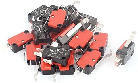 Aexit 20 PCS Switches industriais ALVANÇA DE ROLUÇÃO ARM SPDT NO/NC