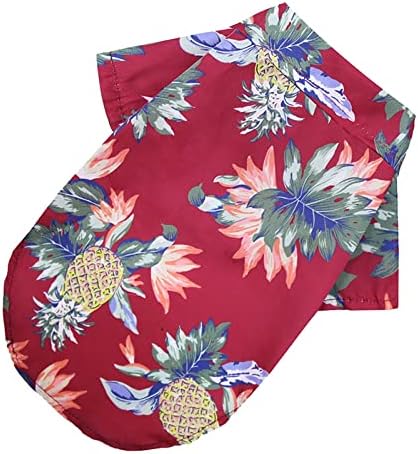 Camisola de suéter xadrez de cachorro Camisetas t HAWAII Camisa de cachorro floral de cachorro Floral Hawaiian Pet T T CHISTERS BRIPAS DE FOLAS BRIA BEACH BEAÇÃO DOPY CAMISTA DO FORNO DO FORNO DE PUNHO PARA PEQUENO PUNHO DE PUNLO DE VIR