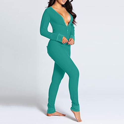 Onesie pijama para mulheres botão de botão bodycon pijamas imprimidas ridicultas de bodysutuit engraçado botão para