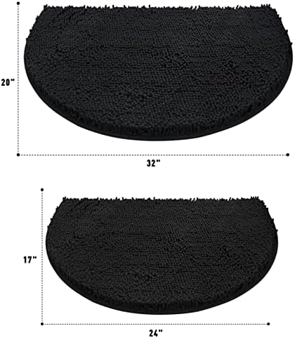 Tapete de banheiro de Vidahogar, tapetes de banheiro de decoração de banheiro sem deslizamento, tapetes de banho de