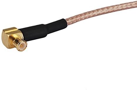 DHT Electronics RF Coaxial Coaxial Cable Conjunto BNC Male para McX Male Right Angle 12 ''