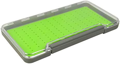 Caixas de pesca com mosca Aventik Silicone Super Slim Fishing Storage Tackle Case Provércia Os melhores tamanhos de bolso 7.36 X4.02 x0.63 /5.39 x3.74 x0.63 ''