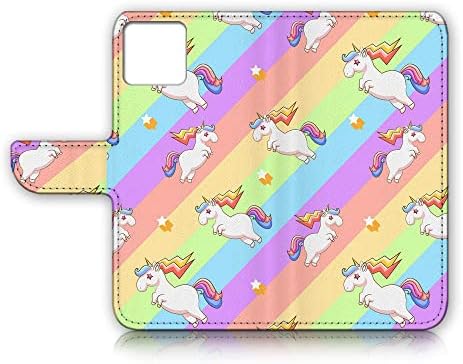 Para iPhone 13, capa de capa de carteira de flip de flip, A24644 Rainbow Unicorn 24644