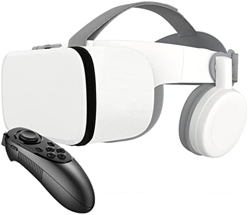 Fone de ouvido nuopaiplus vr, 3D VR Glasses Bluetooth VR Capacete Virtual Reality Headset para smartphone smartphone Óculos de óculos de óculos de óculos de óculos de óculos para filmes IMAX e jogos