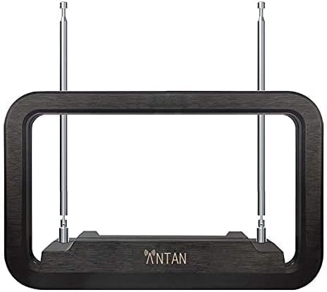 Antena Antan DVB-T655VA Antena de TV interna de 25 a 35 milhas-Support 8K 4K 1080p UHF VHF Freeview canais com cabo coaxial