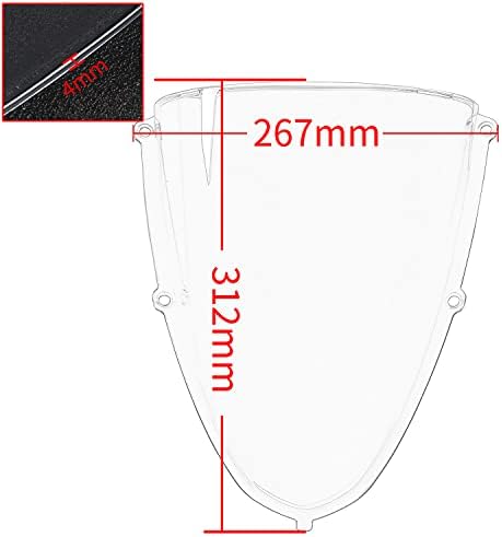 Motocicleta Racing Windscreen Windshield Front Firinging para abril Rs 660 RS660 2020 2021 2022 2023 Double Bubble Screen Floow Wind Tela Defletor Tampa Visor Pare-Brise Protector