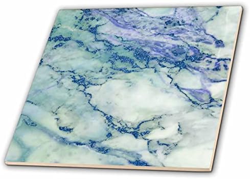 3drose moderno aqua e blue imagem da imagem glitter de mármore - azulejos