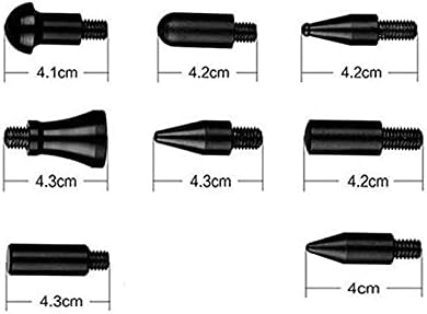 DMJ PDR - Ferramentas de remoção de dentado sem tinta, hastes, ferramentas de gancho, push haste 8 peças de toque de cabeça