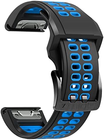 Dfamin 22mm 26mm de faixa de vigilância para Garmin Fenix ​​7 7x 6 Fenix ​​5 5 mais 935 945 Silicone EasyFit Wrist para Fenix