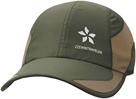 Zzewintraveler rápido boné seco correndo chapéus para homens mulheres leves respiráveis ​​e suaves ajustáveis ​​ao ar livre chapéu