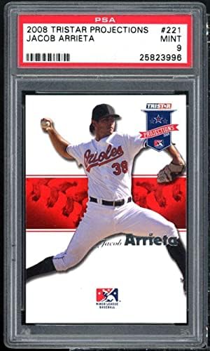 Jake Arrieta Rookie Card 2008 Projeções Tristar 221 PSA 9