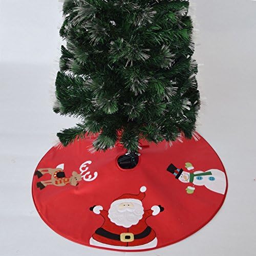 Gireshome 50 Christmas fofo boneco de neve fofo Papai Noel rena Aplique Bordado Bordado de Christmas Tree Salia Vermelha Polar Fleece