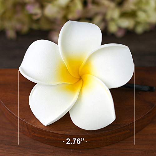 Clipes de cabelo de flor Plumeria