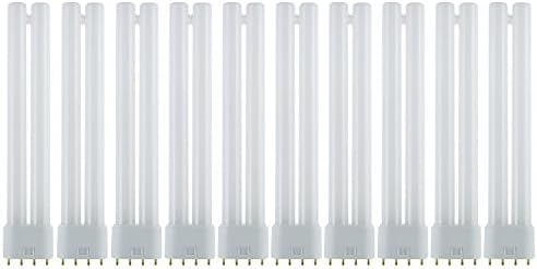Sunlite ft18dl/841 lâmpadas de tubo duplo de 18W compactas, lâmpadas brancas de 4100k, Base 2G11