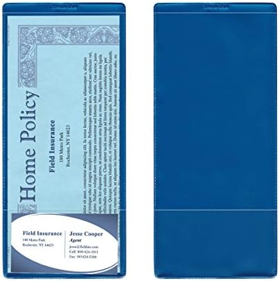 StoreSmart - Política Plastic Titular com bolso de cartão de visita - 4 x 9 - Variety 50 -Pack - INS30VP -5