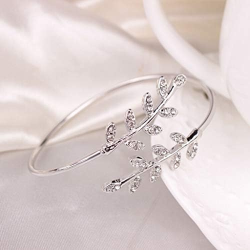 Bracelet de folhas de moda ftelego para mulheres meninas abertas abertas requintadas saques de pulseiras aniversário de jóias de charme