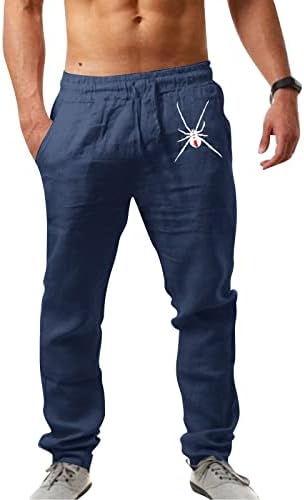 Calças de caminhada da cintura elástica masculina