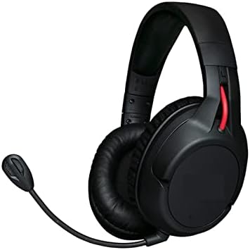 Kezie Cloud Flight Wireless Gaming Headset suporta um fone de ouvido com conexão de áudio com fio de 3,5 mm compatível