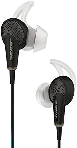Bose quietcomfort 20 ruído acústico cancelando fones de ouvido, compatíveis com dispositivos Apple, preto