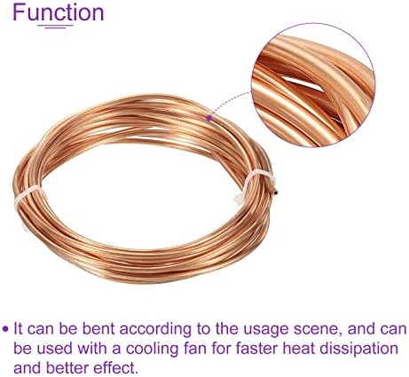 DMIOTECH 2MM x 3,0 mm de comprimento 5,0 m Refrigerador Tubos flexíveis de cobre para compressão, ar condicionado Air