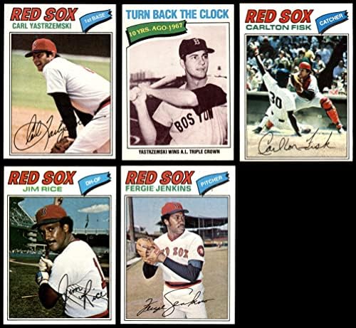 1977 Topps Boston Red Sox Team Set Boston Red Sox NM Red Sox