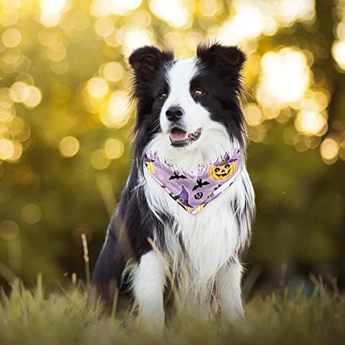 Bandana de cachorro - 2 pacotes de estimação ideal, cachecol diário de babadores para gatos pequenos a grandes gatos, gatos quadrados