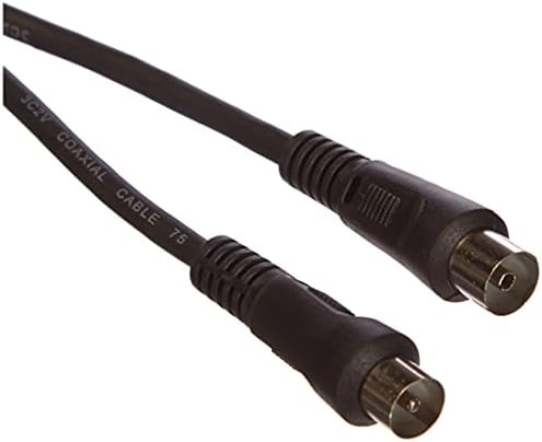 Pool poli pp0620 2 m f plugue f plugue - cabo coaxial, plugue F - cabo coaxial, plugue F, reto, reto, preto, preto