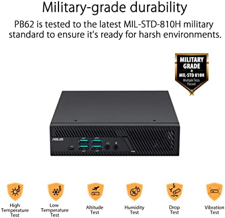 ASUS PB62 Mini PC System com Intel Core i5-11400, DDR4 8GB RAM, M.2 PCIE 256G SSD, WiFi 6, Bluetooth, Hardware TPM, Windows 10 Pro