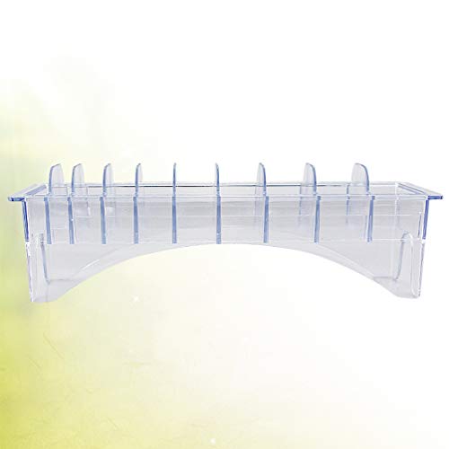 Guia de clipper plástico Grooming Clipper Blade Case Organizer Plastic Plastic 10 Blades Armazenamento Caso de estojo Rack de clipper