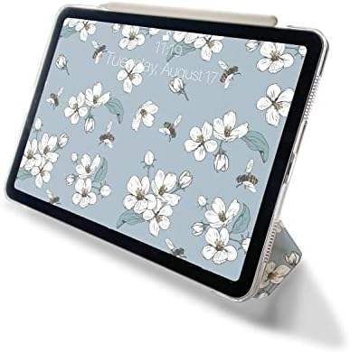 Caso de padrões de flores de cerejeira fofa compatível com todas as gerações ipad air pro mini 5 6 11 polegadas 12,9 10,9 10,2