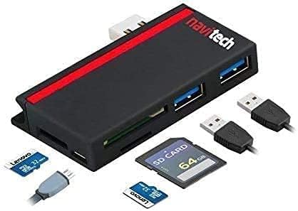 Navitech 2 em 1 laptop/tablet USB 3.0/2.0 Adaptador de cubo/micro USB Entrada com SD/micro SD Reader compatível com HP Elitebook