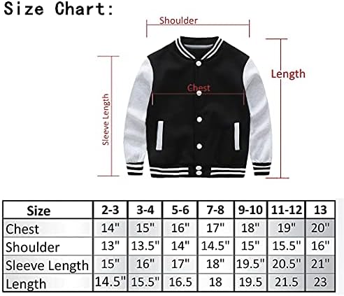 Casaco de beisebol dos garotos infantis casaco de beisebol elegante e elegante casacte